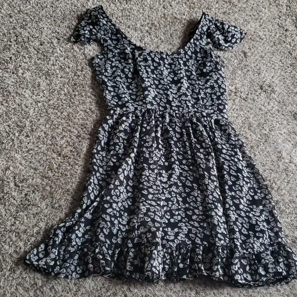 royal bones by tripp black lace dress Royal Bones By Tripp Black Lace Sleeve Salem Dress